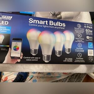 Feit 4 pack WiFi LED Smart Bulbs (60 watt replacement) 8 total bulbs
